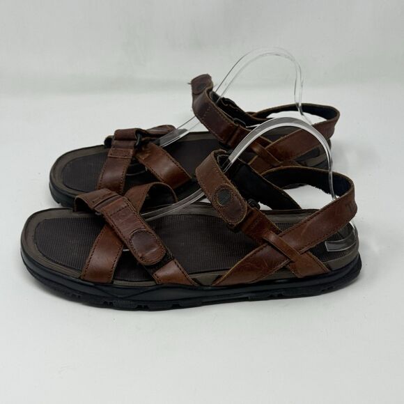 Timberland Trail Sandals Mens 12 M Brown Leather Strappy Rugged Hiking Vintage main image 8